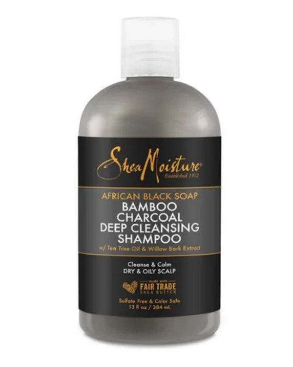 Shea Moisture African Black Soap Bamboo Charcoal Shampoo
